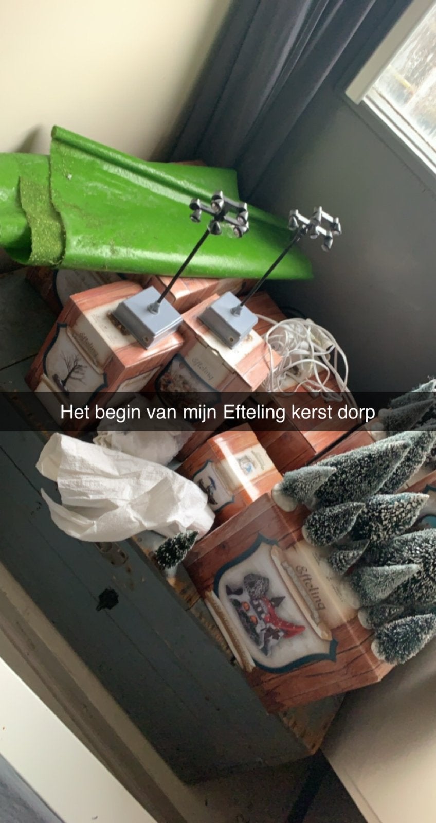 Efteling kerst huisjes, Verzamelen, Ophalen, Zo goed als nieuw, Beeldje of Poppetje