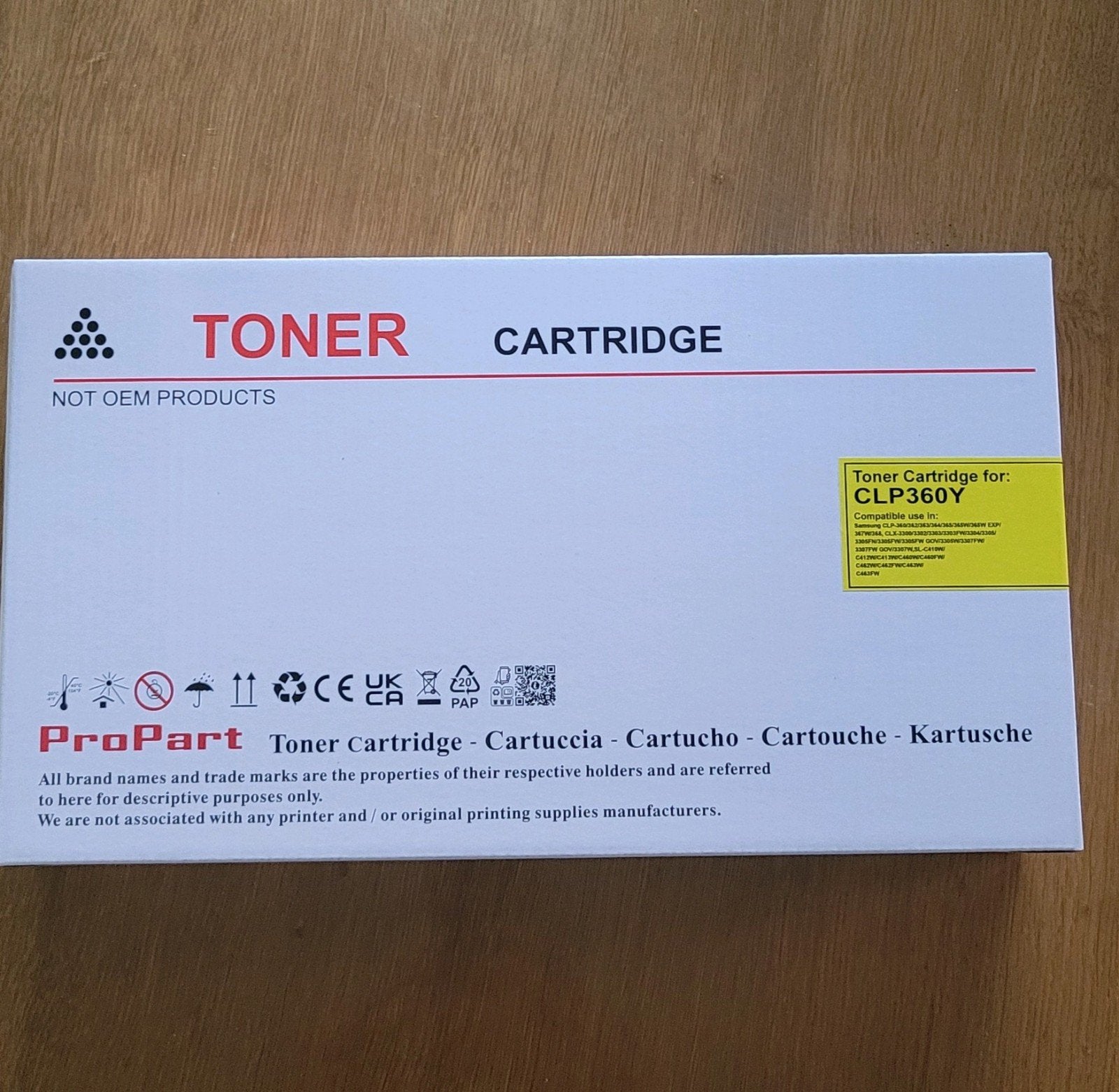ProPart Toner Cartridge voor CLP360Y - Geel, ProPart, Printer, Ophalen of Verzenden, Laserprinter