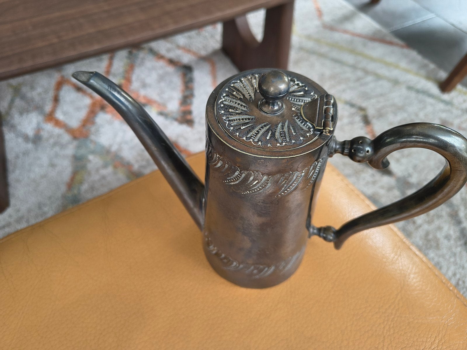 tinnen koffie/thee pot 18 cm, Ophalen of Verzenden