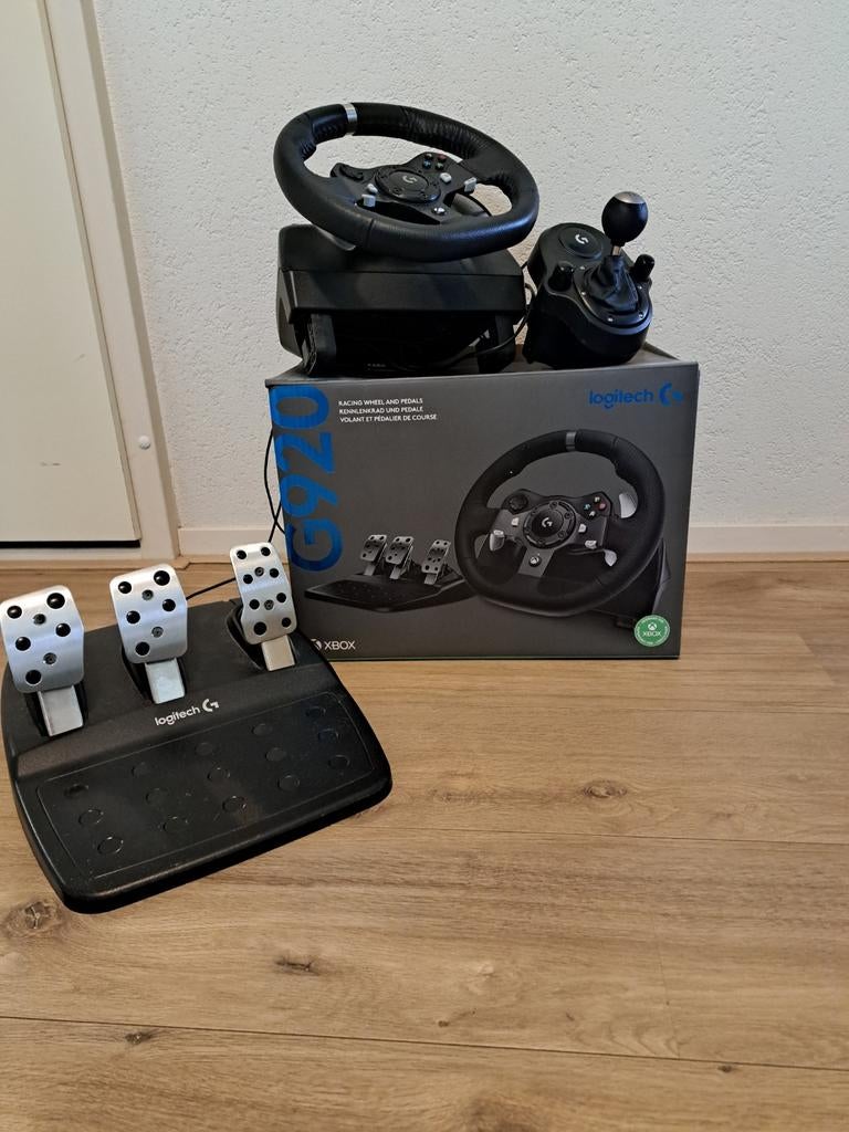 Logitech g920 stuur met schakelpook, Spelcomputers en Games, Spelcomputers | Xbox | Accessoires, Ophalen of Verzenden, Zo goed als nieuw