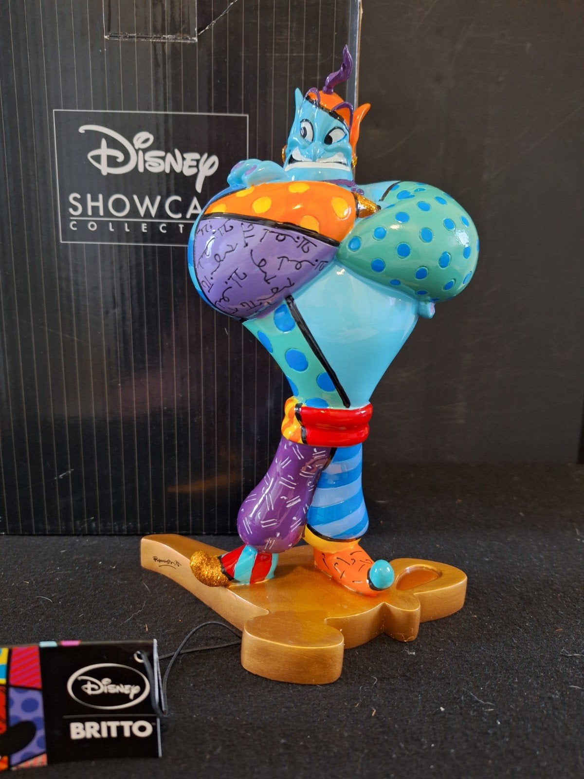 Disney Showcase Britto Genie - Aladdin beeld, Ophalen, Mickey Mouse, Zo goed als nieuw, Beeldje of Figuurtje