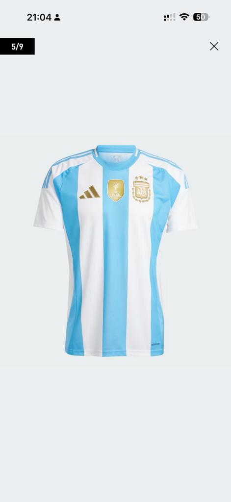 Adidas Argentinië 24 thuisshirt, maat L, Maat L, Ophalen of Verzenden, Nieuw, Shirt