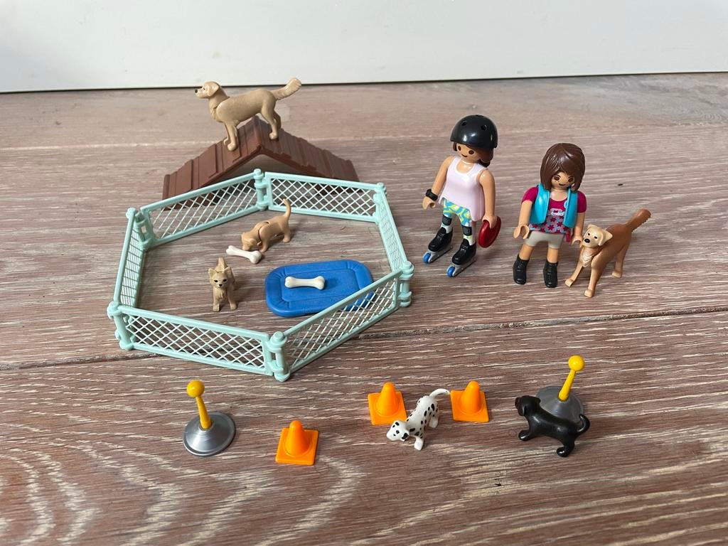 Playmobil hondentrainer en skater met retriever, Ophalen of Verzenden, Gebruikt, Complete set
