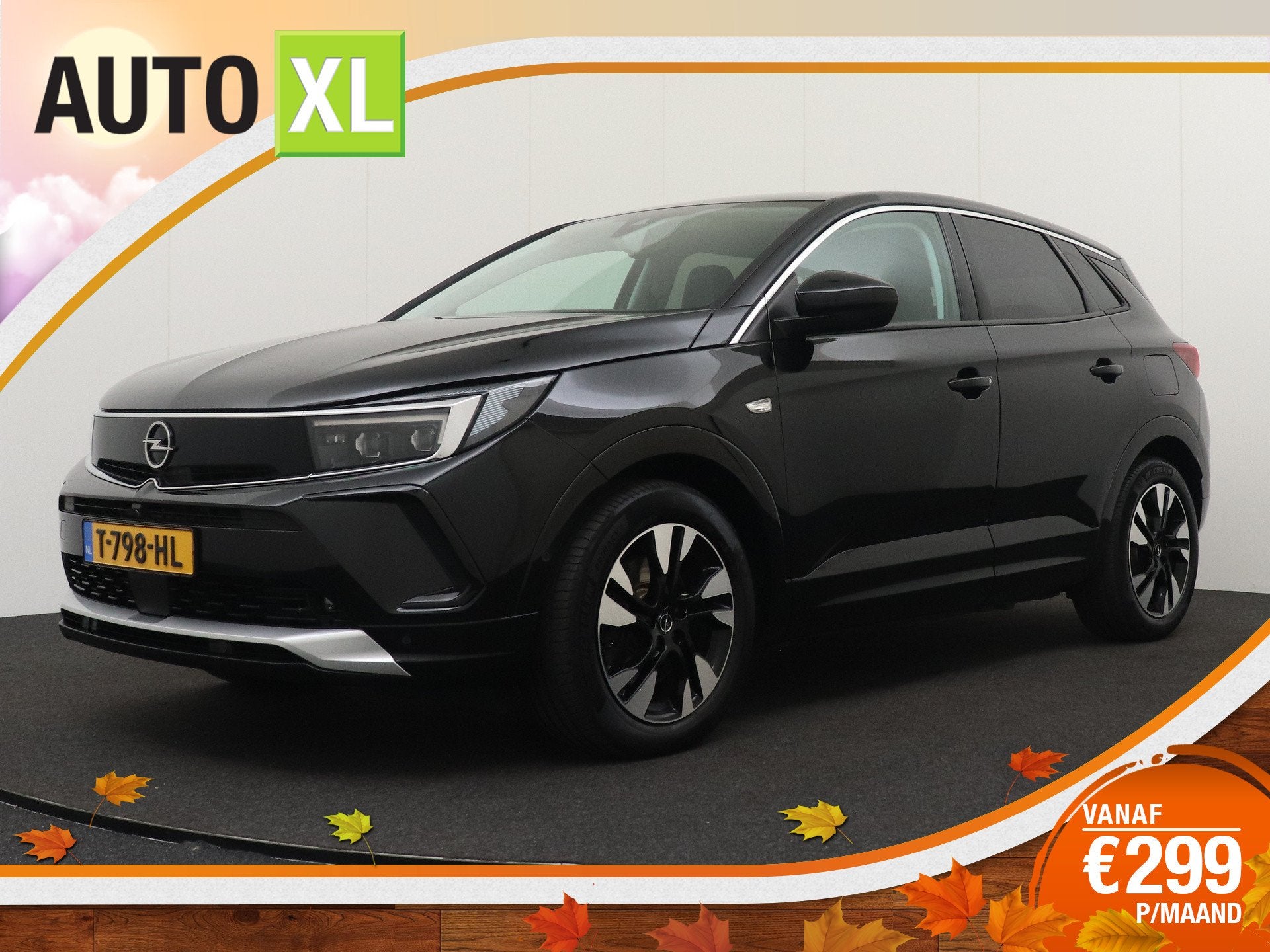 Opel Grandland 1.6 Turbo PHEV Business Half-Leder Afn.Trekha, Auto's, Dealer onderhouden, Leder en Stof, Zwart, Bedrijf