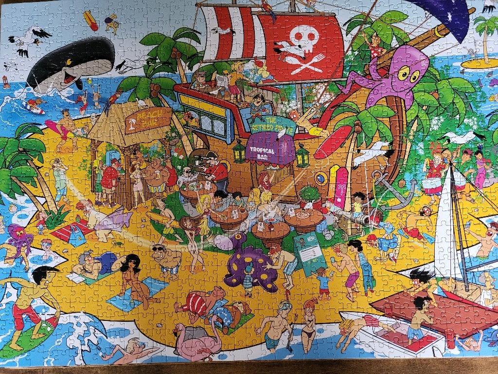legpuzzels, Ophalen, 500 t/m 1500 stukjes, Zo goed als nieuw, Legpuzzel