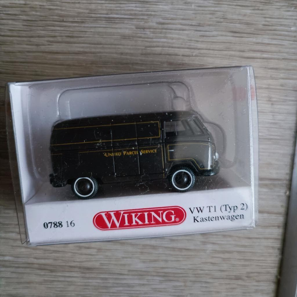 WIKING Volkswagen VW bus T2 ups 1:87 donkerbruin 0788 16, Ophalen of Verzenden, Nieuw, Auto, Wiking