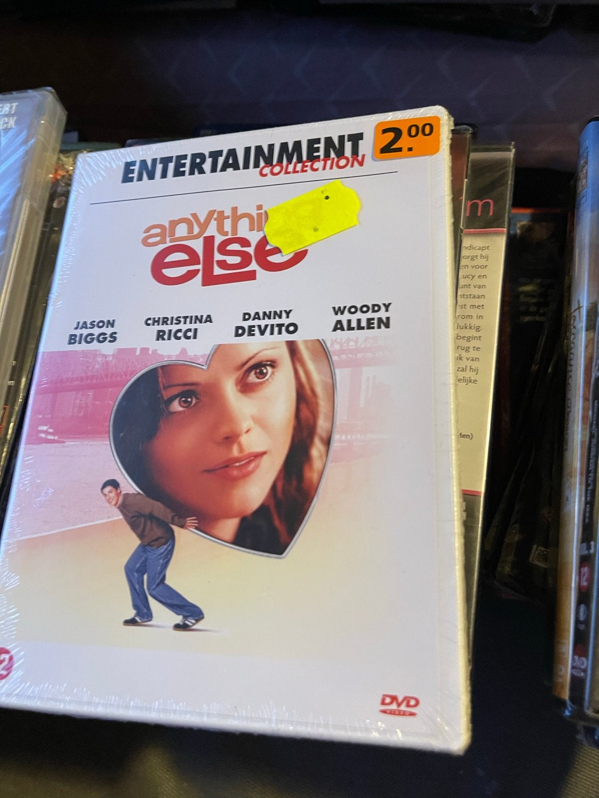 Anything Else DVD - Romantische Komedie Woody Allen, Vanaf 12 jaar, Ophalen of Verzenden, Nieuw in verpakking, Romantische komedie