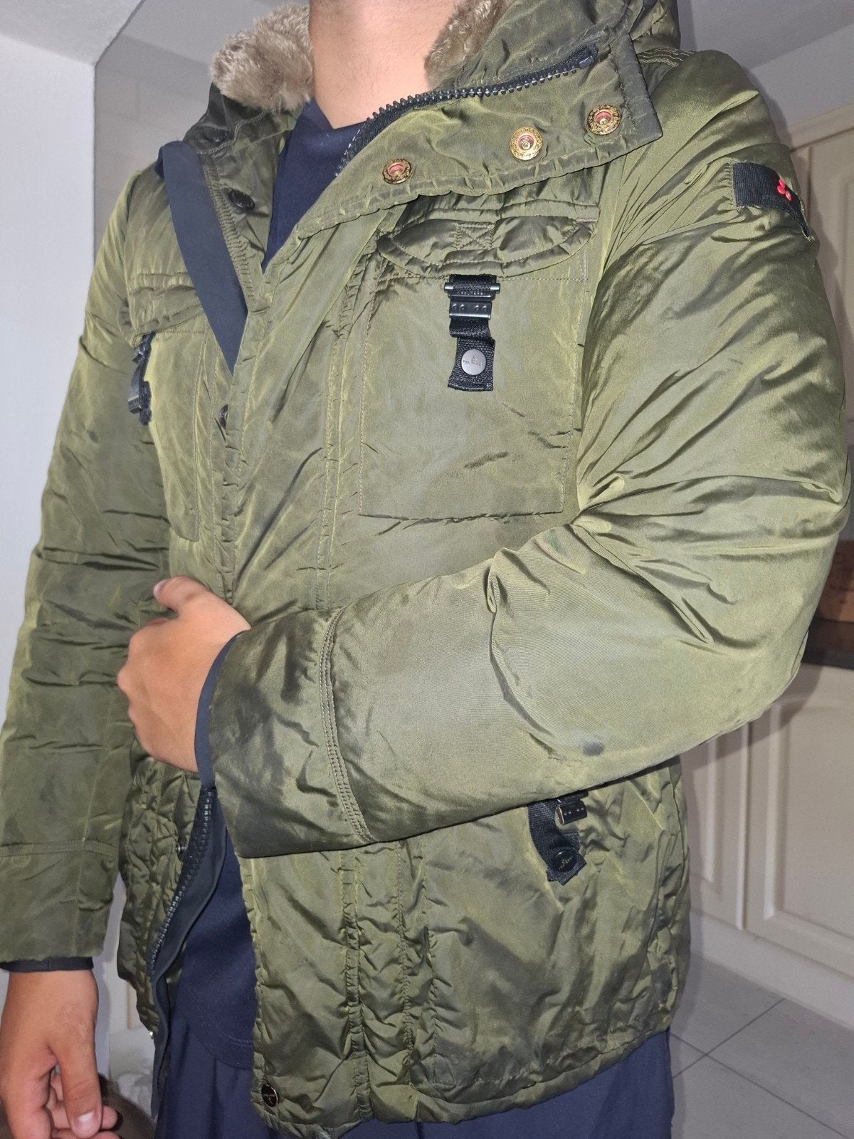 Peuterey jas maat S, Ophalen of Verzenden, Zo goed als nieuw, Peuterey, Groen