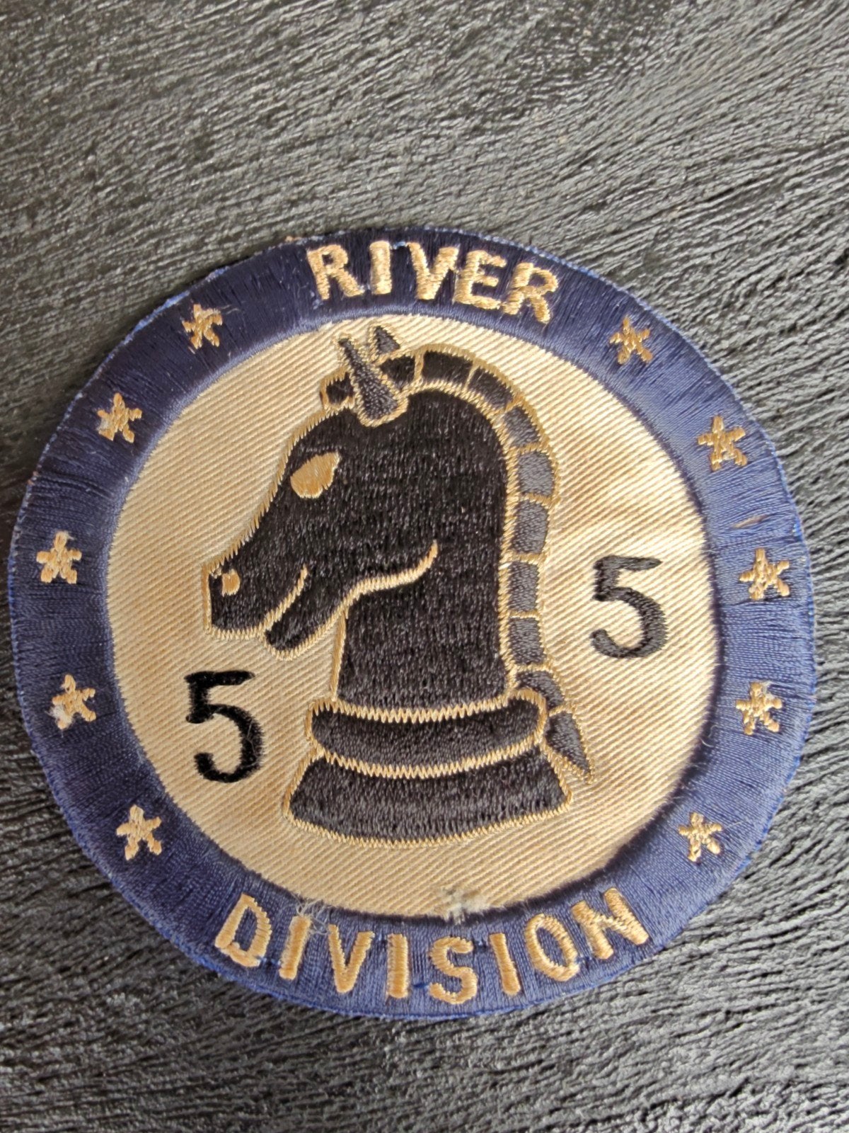 Patch , US Navy RIVER Division 55  USN , vietnamwar ... Vkk, Ophalen of Verzenden, Marine, Amerika, Embleem of Badge