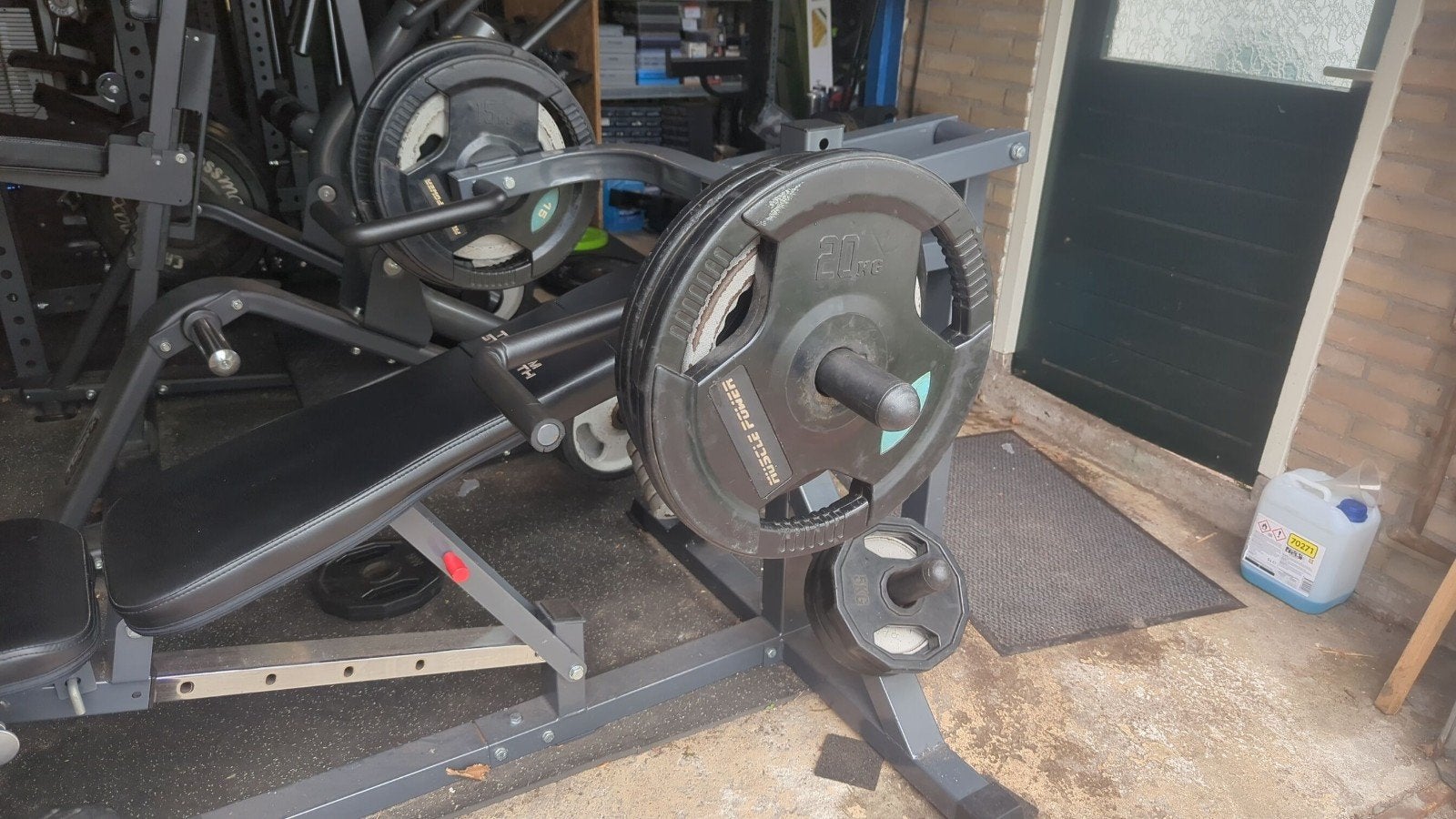 Plate loaded multi-press - Titanium Strength PM50, Sport en Fitness, Ophalen, Gebruikt, Borst