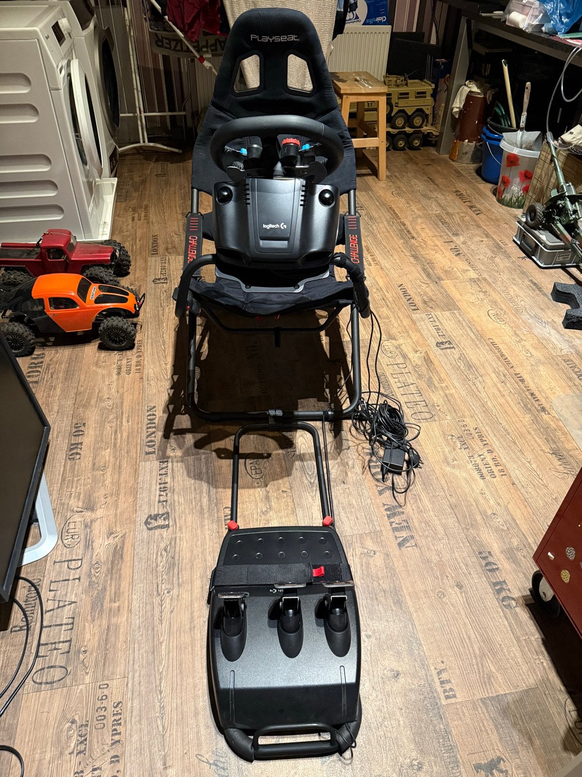 Playseat Challenge met Logitech G29 racestuur en pedalen, Ophalen of Verzenden, Zo goed als nieuw, Playseat of Racestoel, PlayStation 4