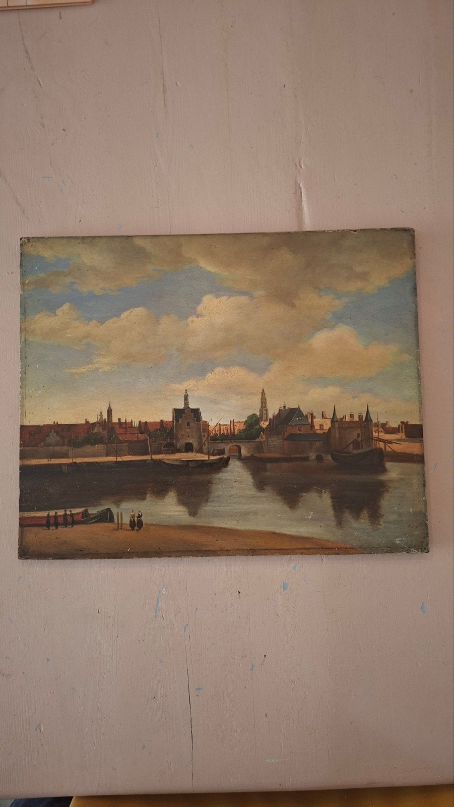 schilderij Delft, Antiek en Kunst, Kunst | Schilderijen | Klassiek, Ophalen
