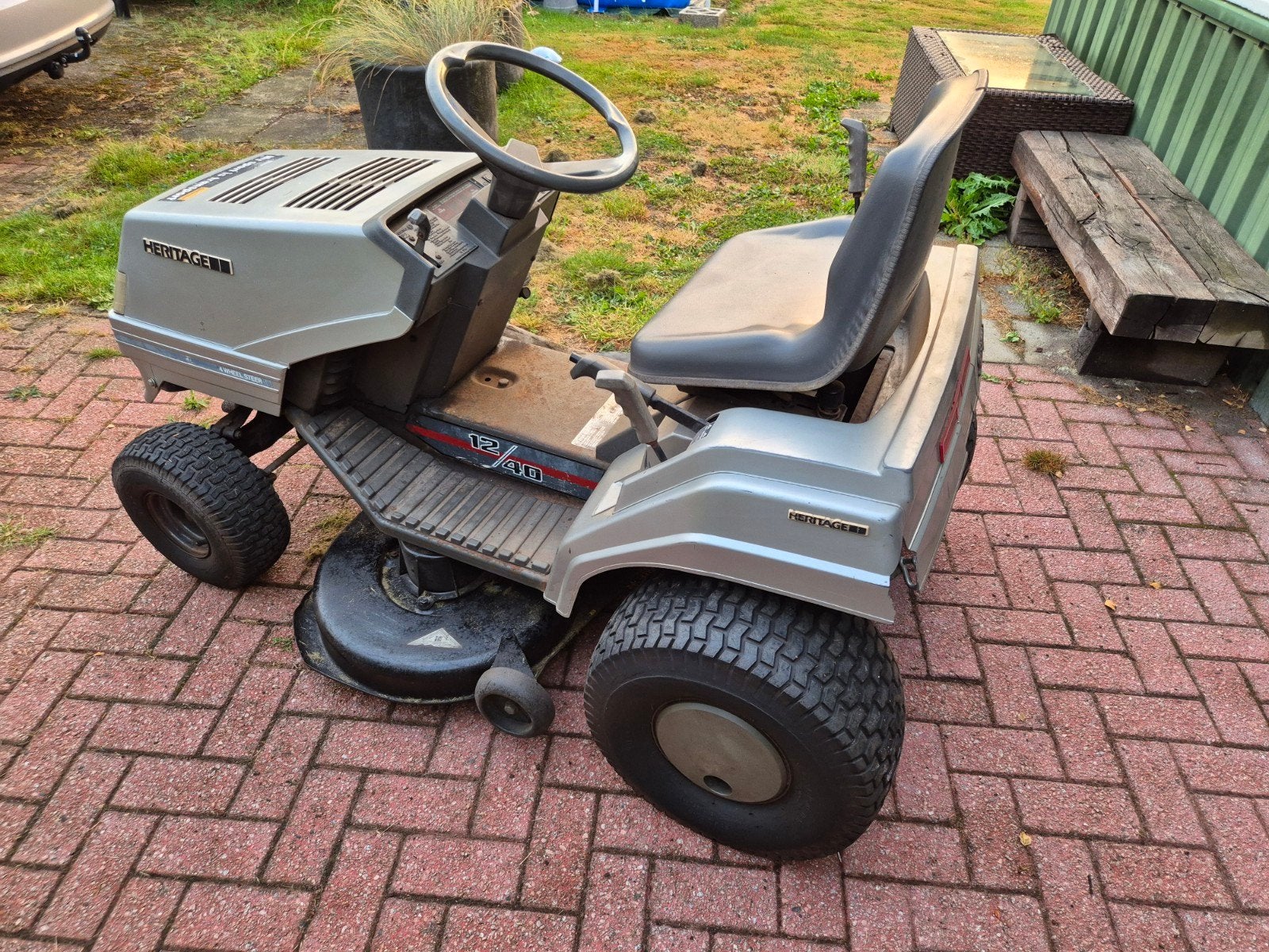 leuke forse zitmaaier 4 wiel besturing, Tuin en Terras, Zitmaaiers, Ophalen, Gebruikt, Elektrische starter