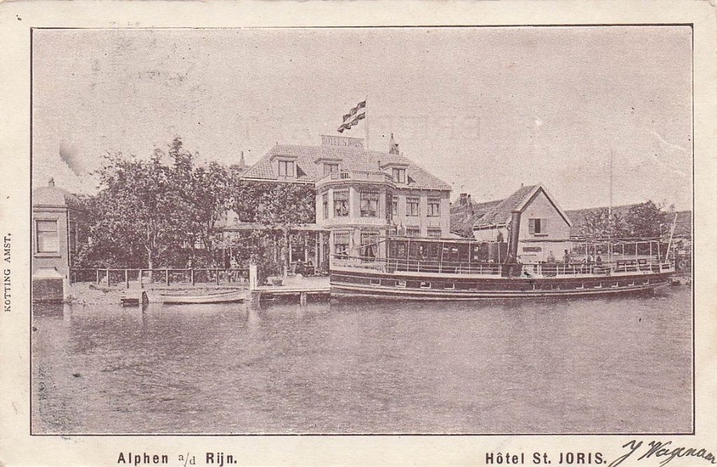 703-134-003 Alphen aan den Rijn Hotel St Joris, Ophalen of Verzenden, Voor 1920, Zuid-Holland