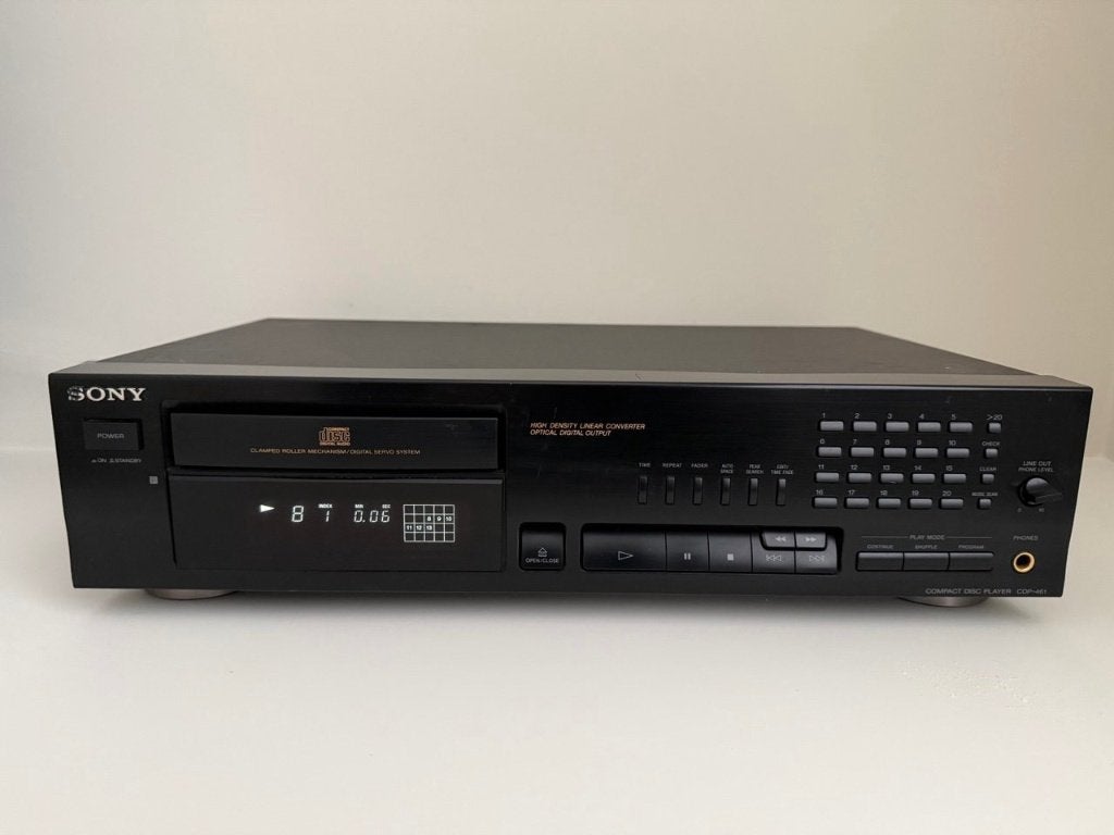 Sony CDP-461 CD-speler met optische digitale uitgang, Audio, Tv en Foto, Cd-spelers, Ophalen of Verzenden, Zo goed als nieuw, Sony