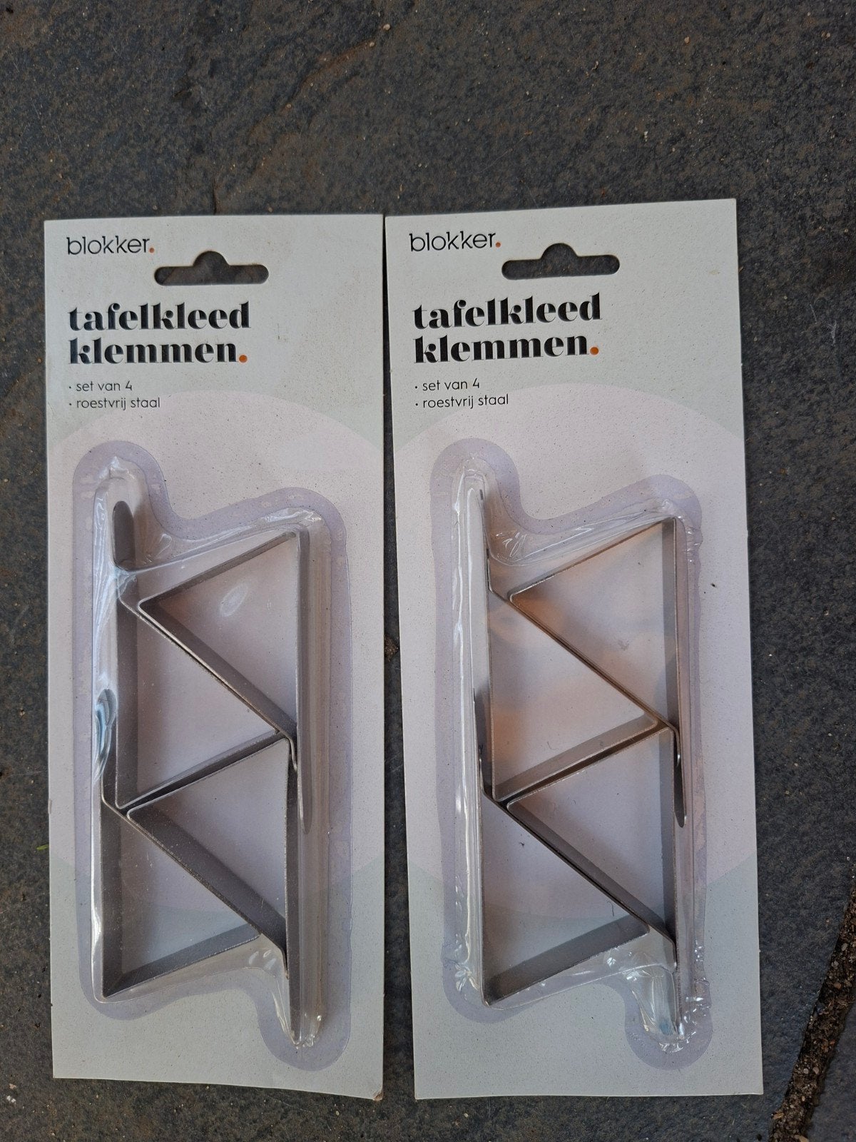Nieuwe Tafelkleed Klemmen - Set van 8 (2x4) Roestvrij Staal, Ophalen