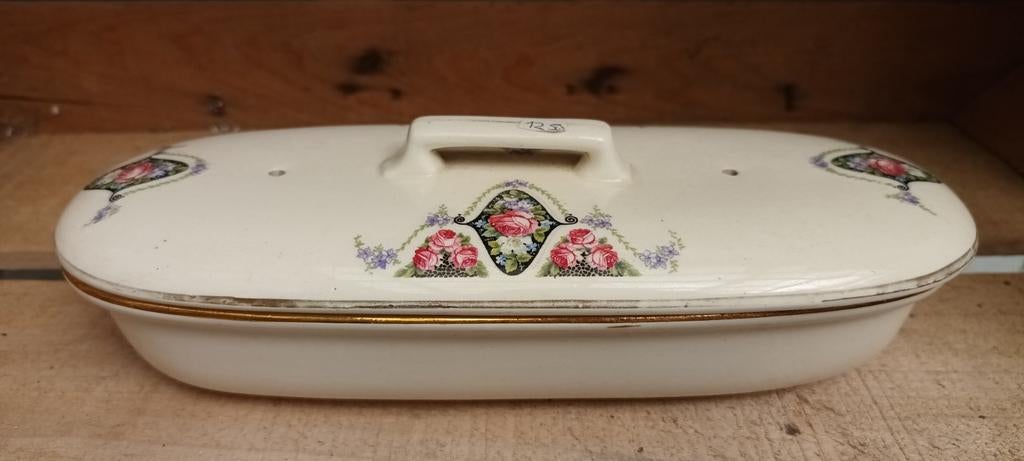 Kammenbak bloemmotief SCM gemerkt met 1420 7 30 zgan, Antiek en Kunst, Ophalen of Verzenden