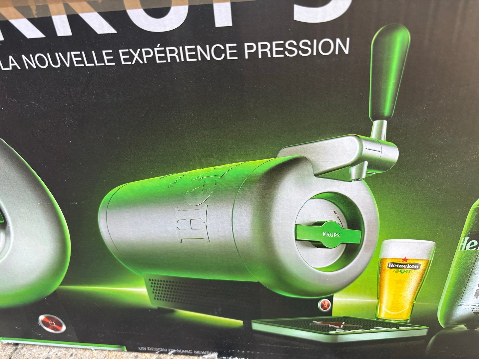 The SUB Heineken thuistap met alle accessoires, Witgoed en Apparatuur, Thuistaps, Ophalen of Verzenden, Zo goed als nieuw, Krups