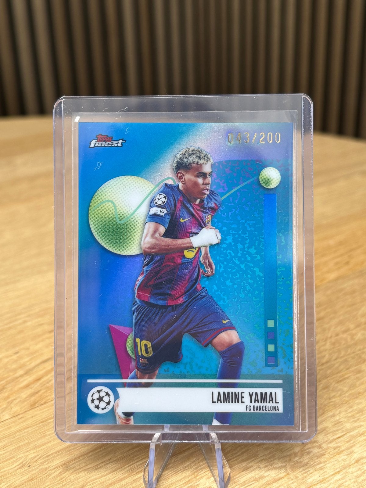 Lamine Yamal Topps Finest Champions League Kaart 043/200, Ophalen, Zo goed als nieuw, Buitenlandse clubs, Spelerskaart
