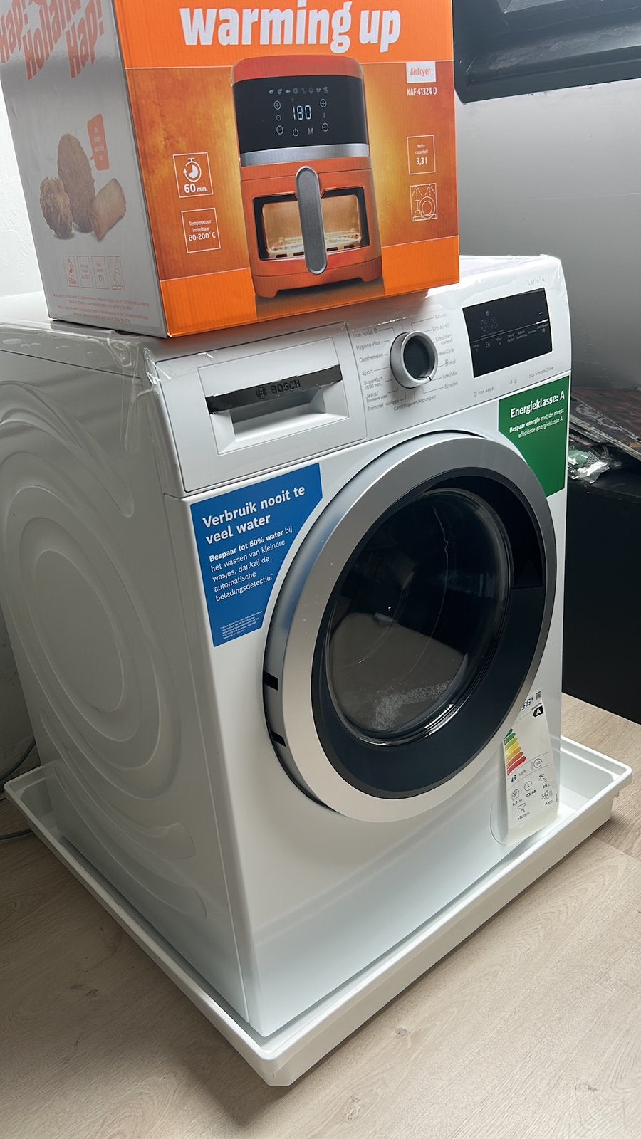 Bosch WAN2827FNL Wasmachine | A | 2 jaar | Zo goed als nieuw, Ophalen, 1200 tot 1600 toeren, 8 tot 10 kg, Zo goed als nieuw