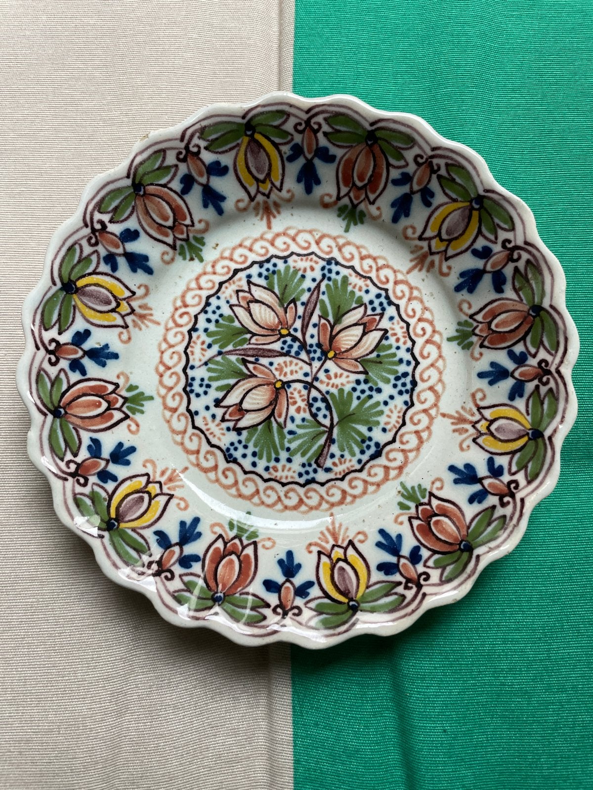 Makkum Tichelaar bordje, handgeschilderd, Ophalen of Verzenden