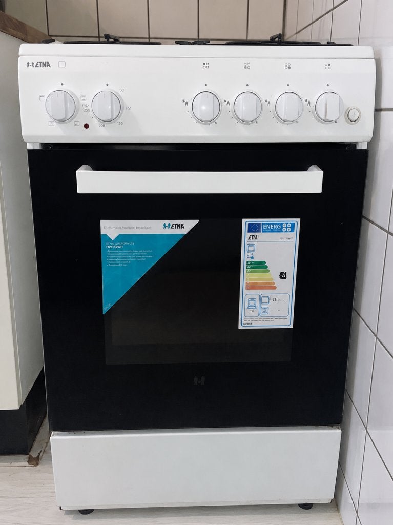 GASFORNUIS ETNA, Witgoed en Apparatuur, Fornuizen, Ophalen, 4 kookzones, Zo goed als nieuw, Gas