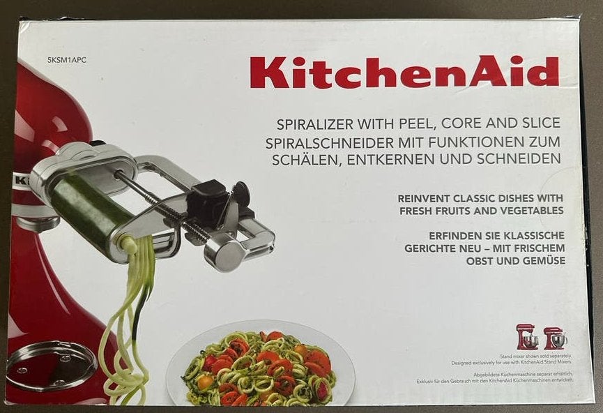 KitchenAid spiraalsnijder met schil-, ontkern, snijfunctie, Ophalen of Verzenden, Zo goed als nieuw