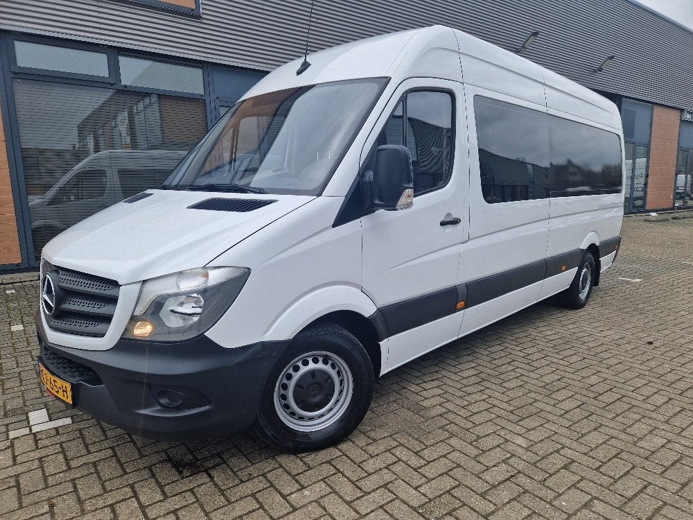 Mercedes-Benz Sprinter 314 CDI dc maxi zeer mooi 7-pers euro, Auto's, Bestelauto's, Gebruikt, 2000 kg, Wit, Mercedes-Benz