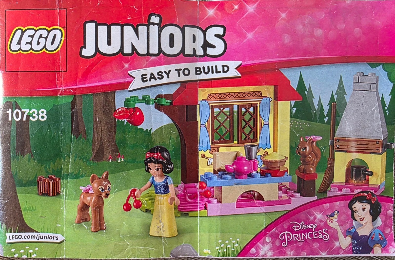 Lego Juniors Disney Princess Sneeuwwitje's Huisje 10738, Compleet, Lego, Ophalen of Verzenden, Zo goed als nieuw