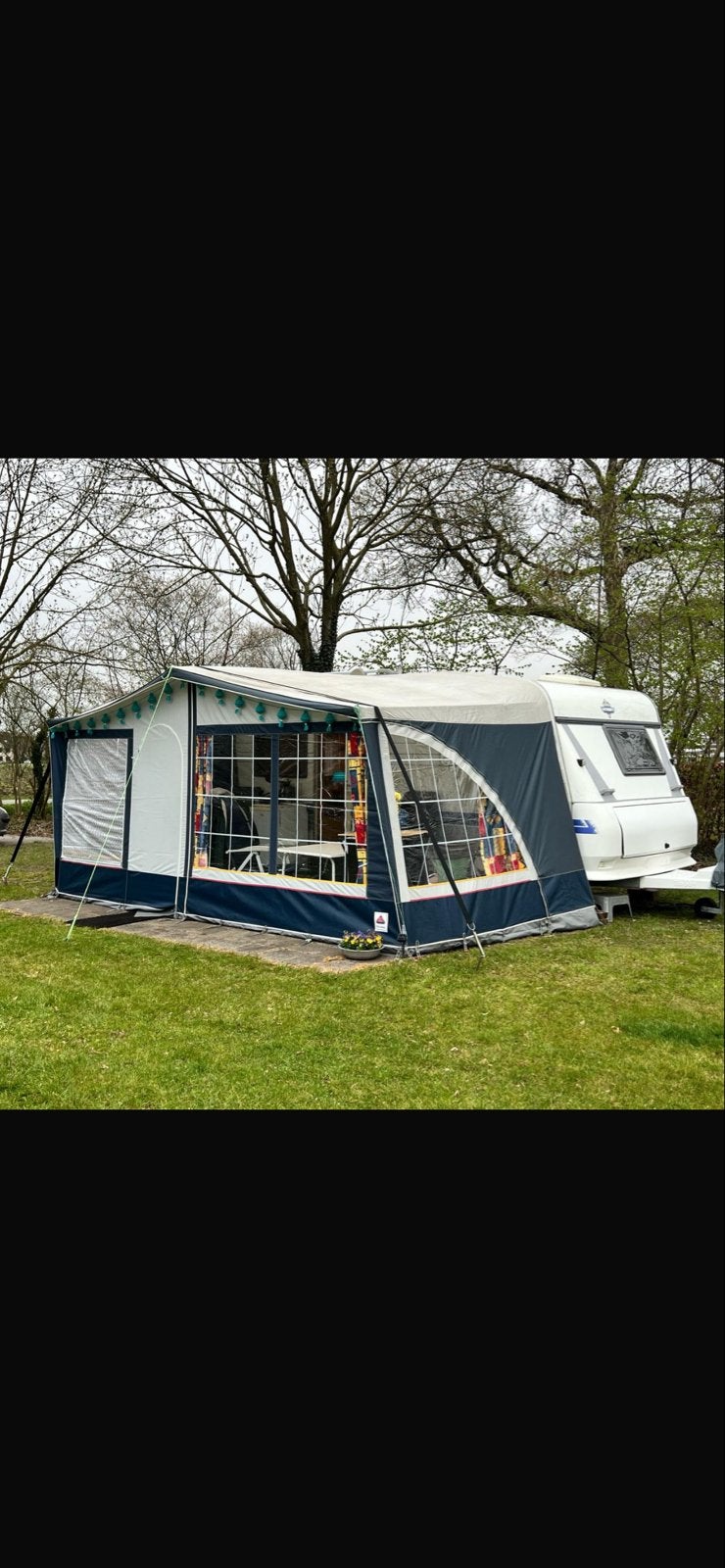 Dorema Multi Nova luifel/voortent maat 10 (925 cm) met frame, Caravans en Kamperen, Voortenten en Luifels, Ophalen, Gebruikt, Dorema