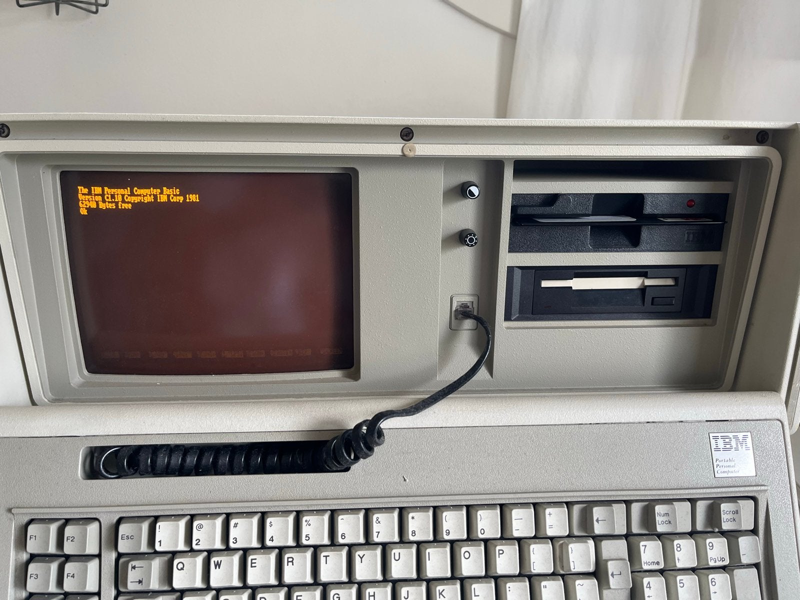Vintage IBM Personal Computer Basic 1981 - Werkend, Computers en Software, Ophalen