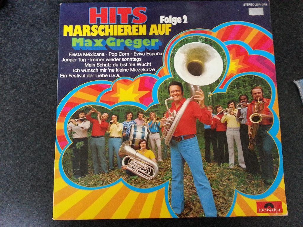 Marschieren auf MAX GREGER, hits folge 2, Ophalen of Verzenden, Zo goed als nieuw, 12 inch