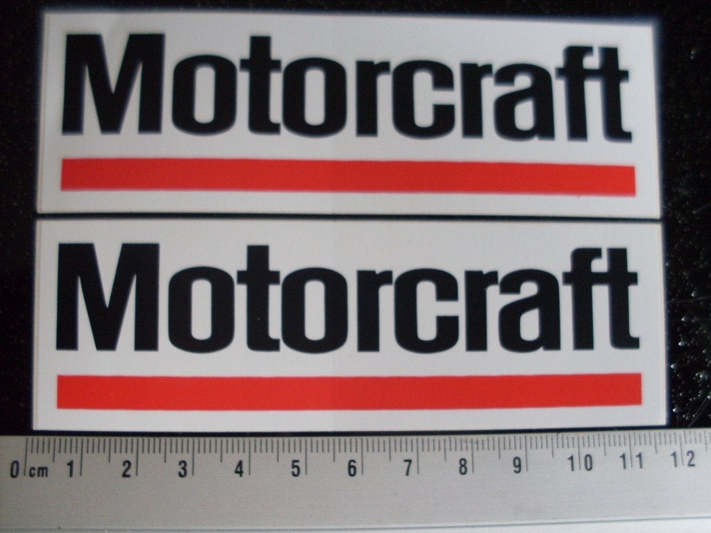 2x sticker Motocraft logo oil olie 7x, Verzenden, Zo goed als nieuw, Merk