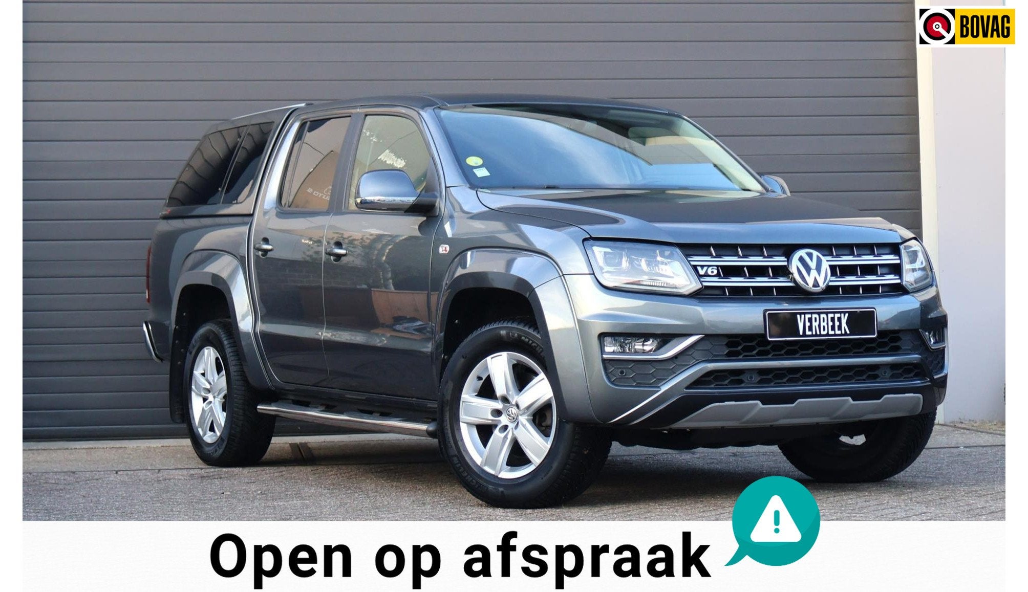 Volkswagen Amarok 3.0 TDI Plus Highline/4X4/Luxe/Camera/PDC/, Auto's, Automaat, Gebruikt, Zwart, Bedrijf