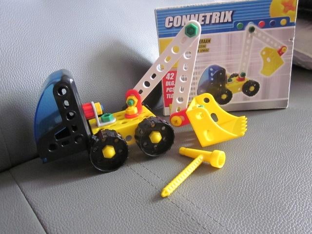 42 delig connetrix set om hijskraan van te bouwen, Ophalen of Verzenden, Zo goed als nieuw, Knutselen