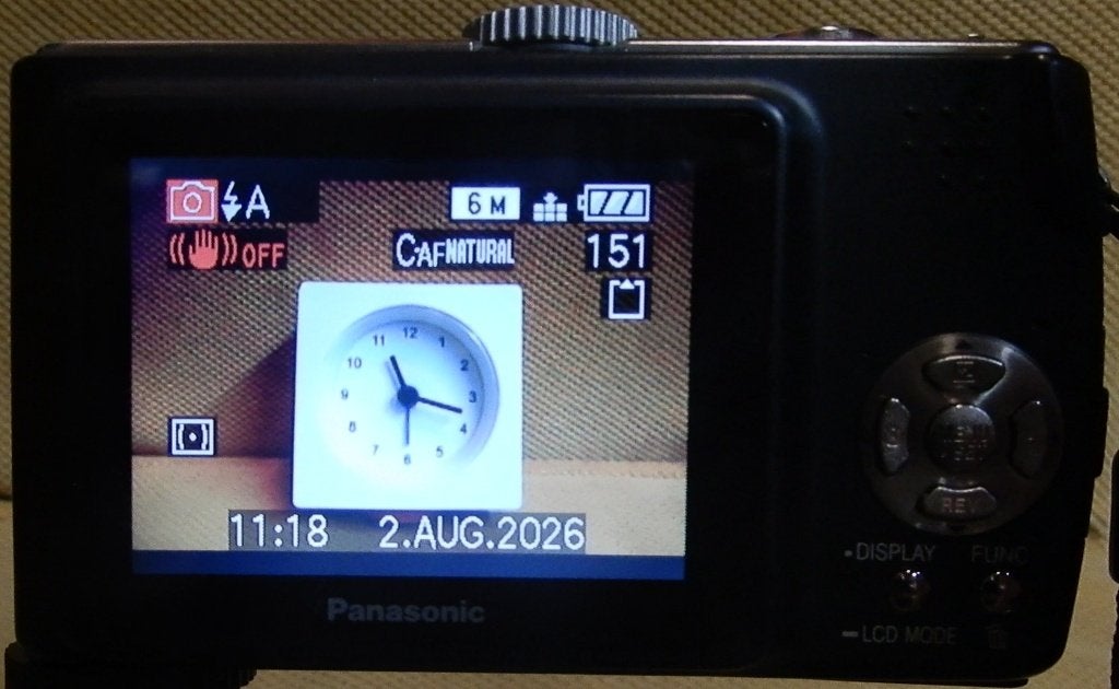 Panasonic Lumix DMC-TZ2 Retro Digicam – Werkend, Zwart, Gebruikt, Panasonic, Ophalen of Verzenden, Compactcamera