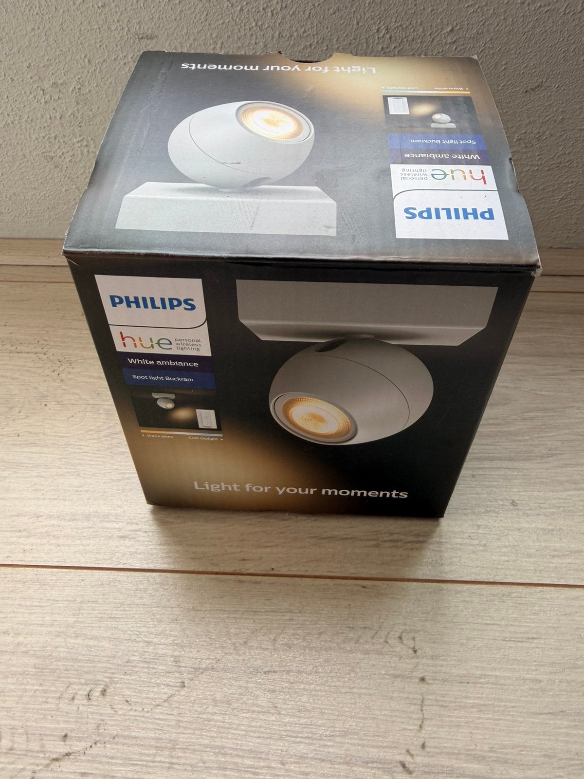 NIEUW Philips Hue Buckram White Ambiance opbouwspot GU10, Opbouwspot, Nieuw, Overige fittingen, Ophalen of Verzenden