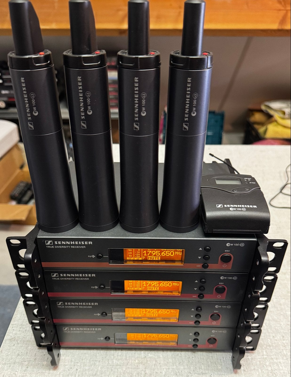 Sennheiser EW 100 G3 1800 1G8 MHz Draadloos Microfoonsysteem, Ophalen, Gebruikt, Zangmicrofoon, Draadloos