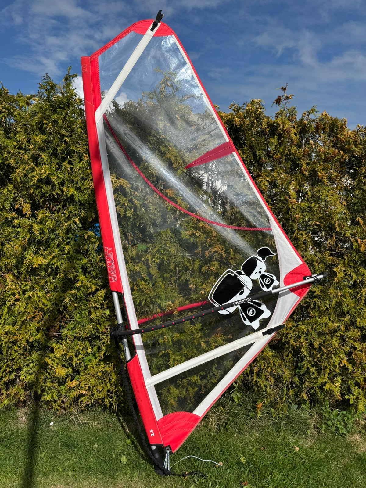 Windsurfzeil 2.5 Compleet Set, Ophalen, Gebruikt, Complete set, Minder dan 3.5 m²