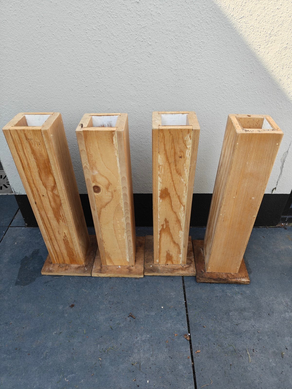 Houten palen/balken - ideaal voor diverse projecten, Ophalen, Gebruikt, 50 mm of meer, Balk
