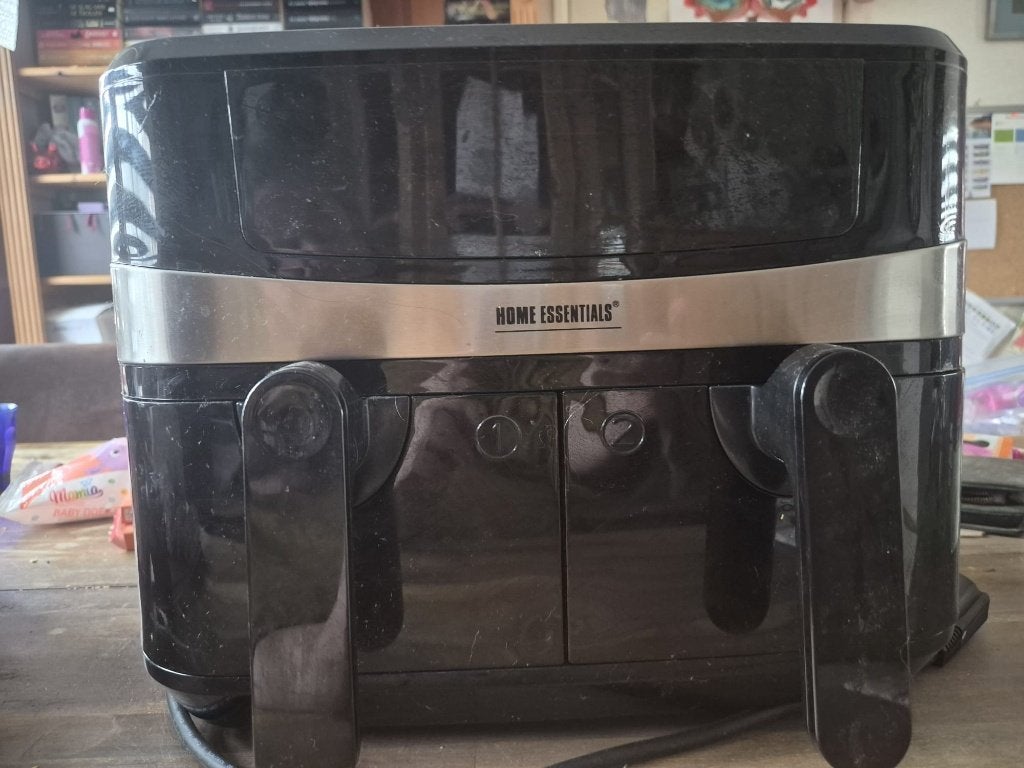Home Essentials dubbele airfryer – 2 compartimenten, Ophalen of Verzenden, Gebruikt, Airfryer XXL, 1500 gram of meer