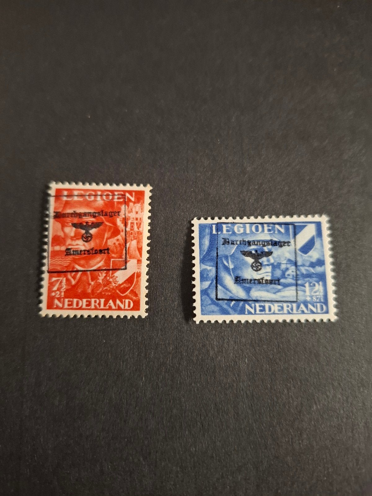 Legioenzegels postfris met specisle overprint, Postzegels en Munten, Ophalen of Verzenden, Na 1940, Postfris