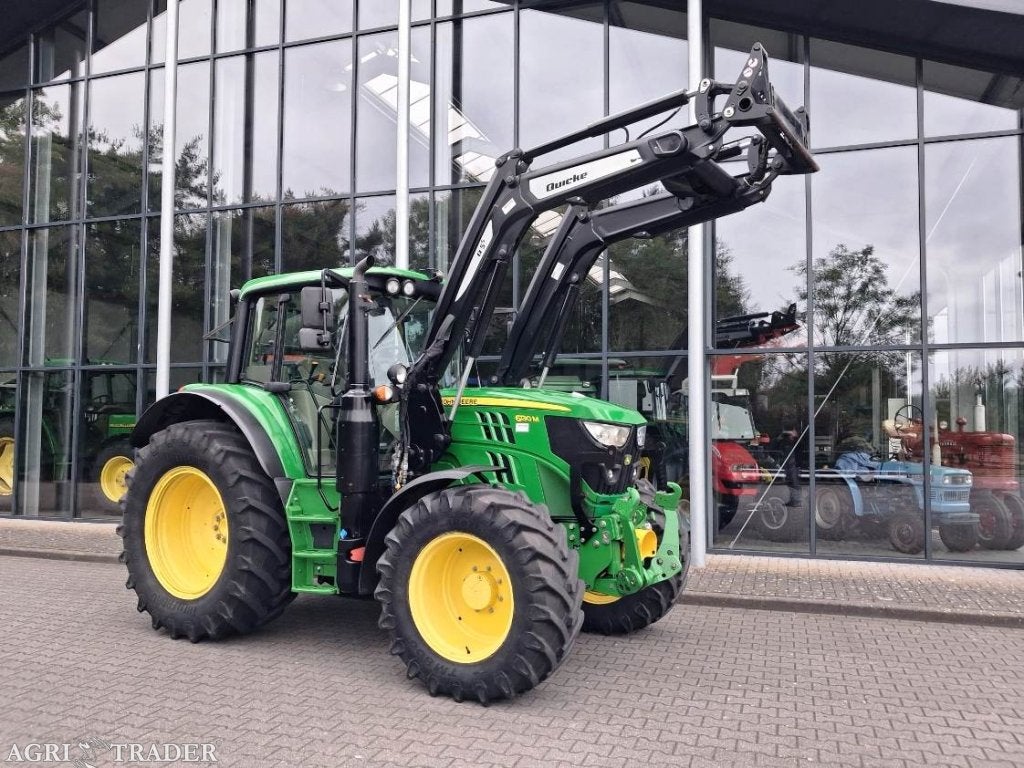 John Deere 6130M + frontlader + fronthef en PTO, John Deere, Gebruikt, -, 120 tot 160 Pk