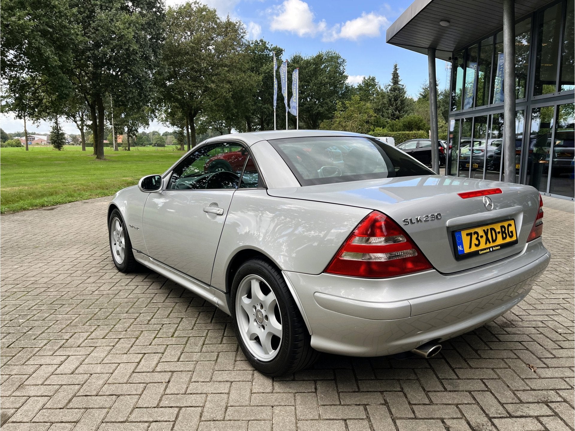 Mercedes-Benz SLK 230 K. | AUTOMAAT | 197PK | AIRCO | BLUETO, Achterwielaandrijving, Gebruikt, Zwart, 4 cilinders