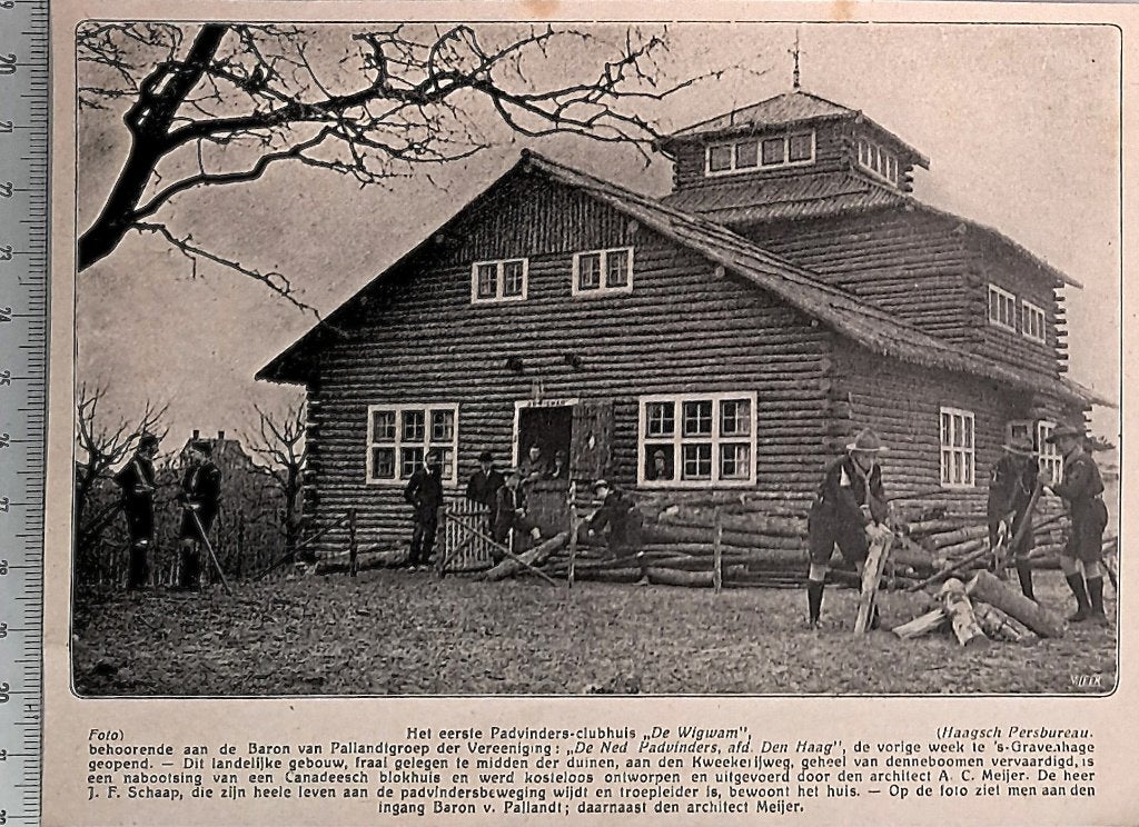 Scouting 1917; 1e haagse padvinders-clubhuis De Wigwam, Verzamelen, Verzenden, Voor 1940, Gebruikt, Overige onderwerpen