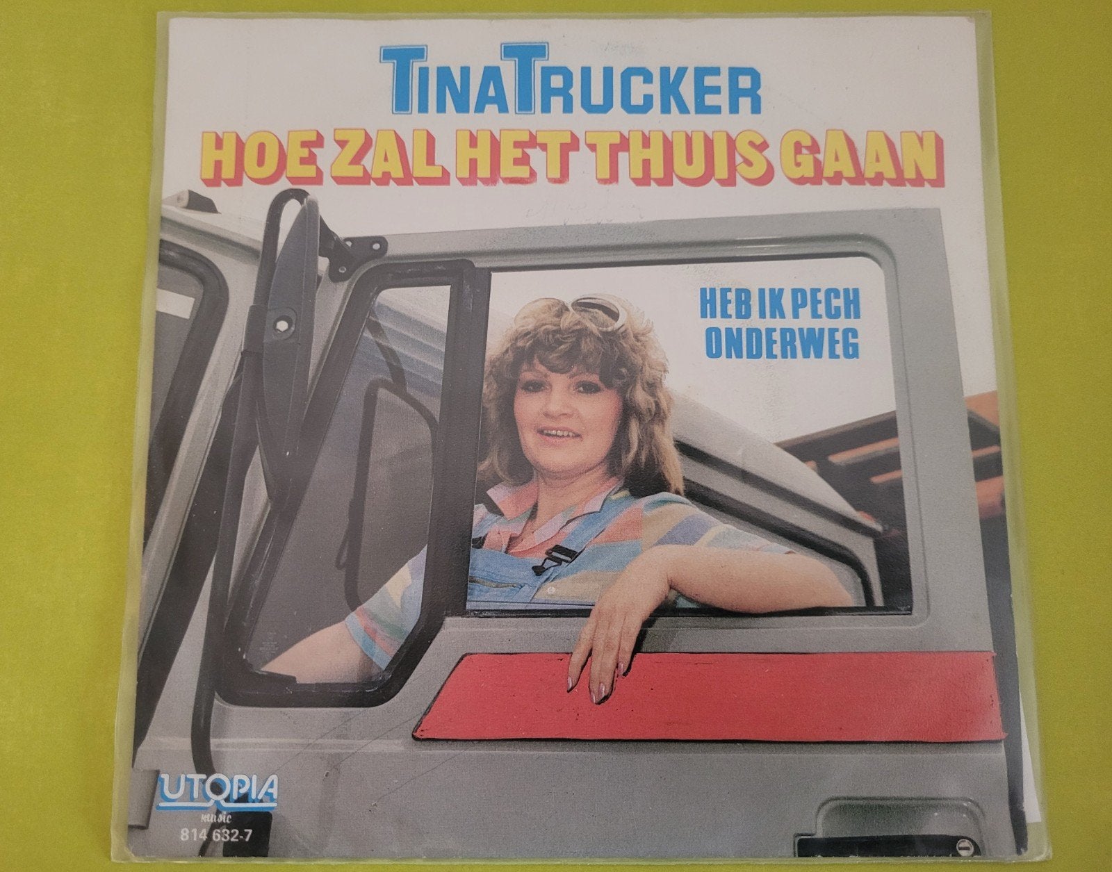 Tina Trucker - Hoe zal het thuis gaan., Cd's en Dvd's, Vinyl | Nederlandstalig, Ophalen, Zo goed als nieuw, Overige formaten, Levenslied of Smartlap