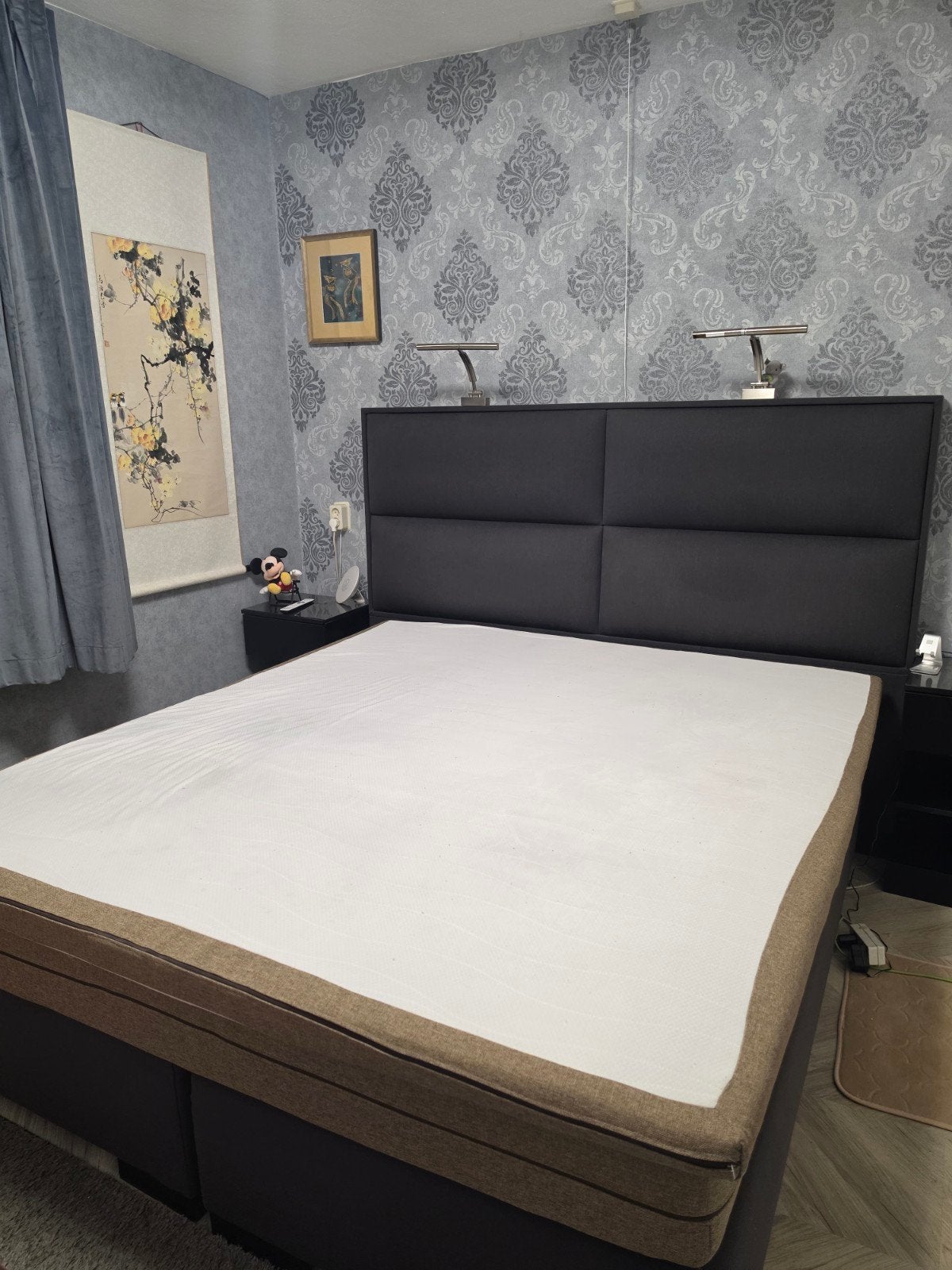 Mooie  boxspring  180 X 200, Huis en Inrichting, Slaapkamer | Boxsprings, Ophalen of Verzenden, Zo goed als nieuw, Tweepersoons