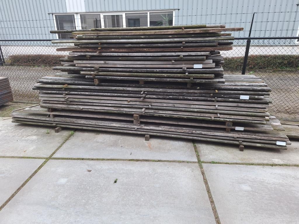Hardhouten  planken  regels  balken, Ophalen of Verzenden, Hout, Tuinhek