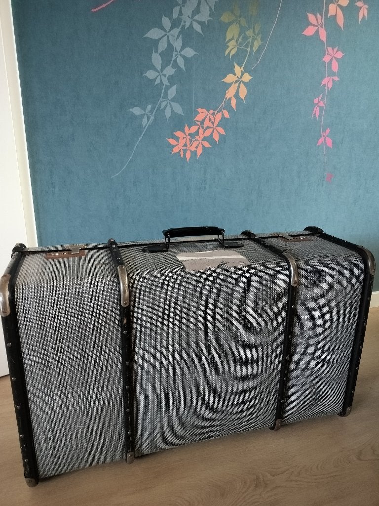 Vintage koffer, Gebruikt, 45 tot 55 cm, Ophalen of Verzenden, 70 cm of meer