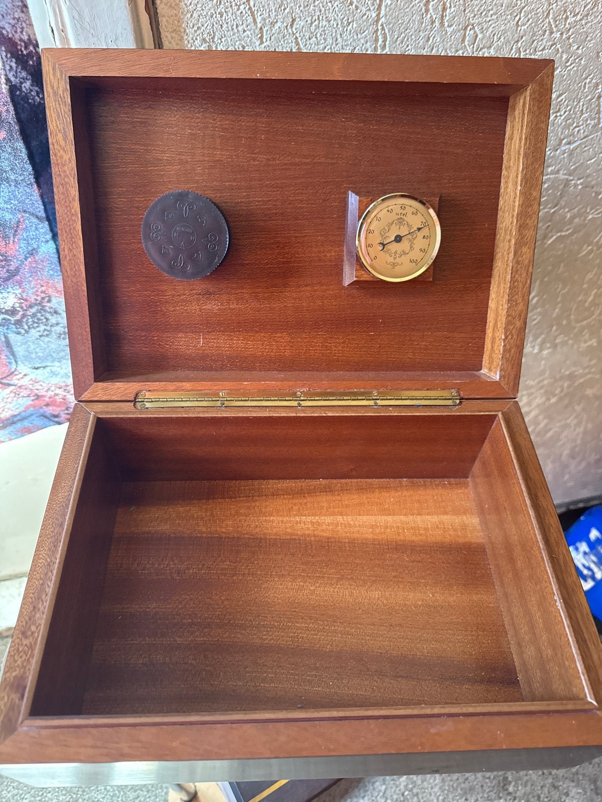M.V.M. Firenze Houten Humidor met Hygrometer, Ophalen of Verzenden, Gebruikt